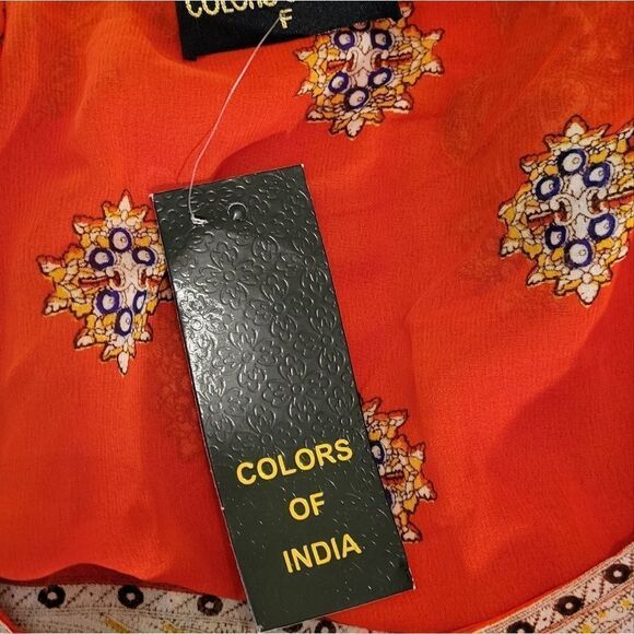 BRAND NEW COLOR OF INDIA SLEEVELESS ROUNDNECK LINE WOMEN"S TOP - Picture 15 of 16